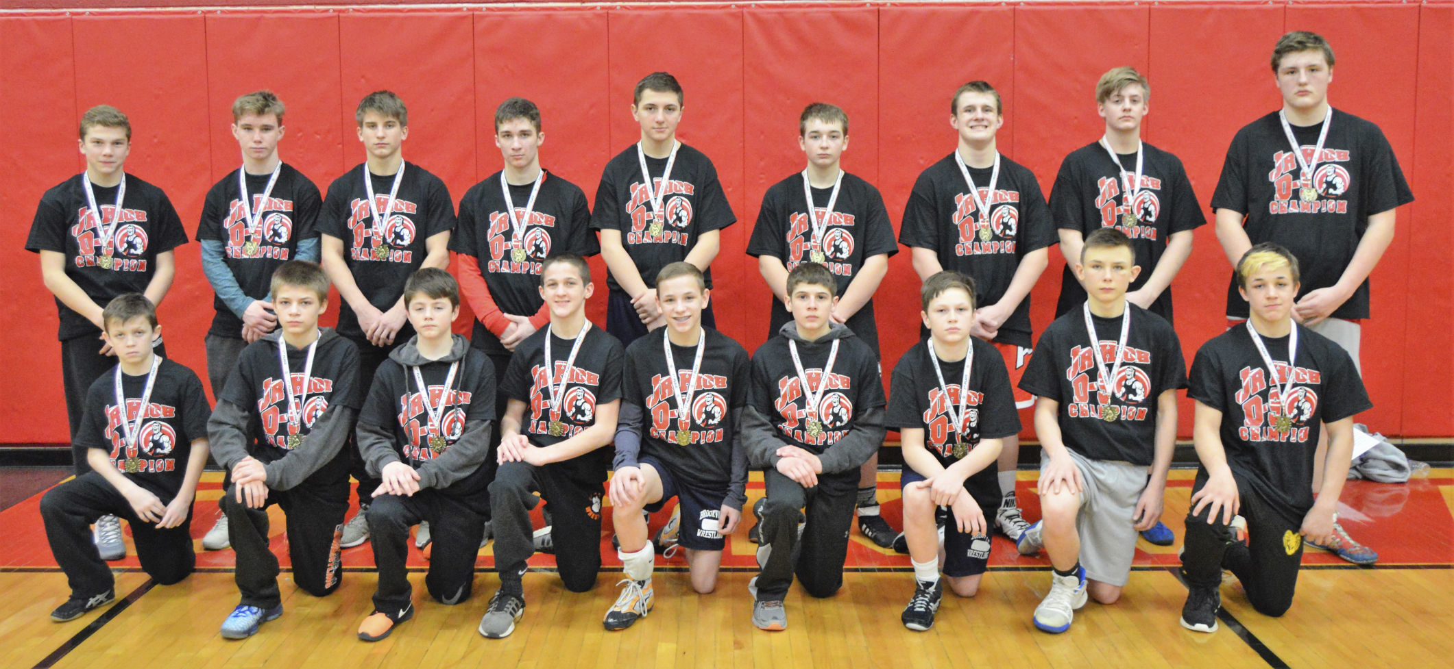 D-9 Jr. High wrestling champions